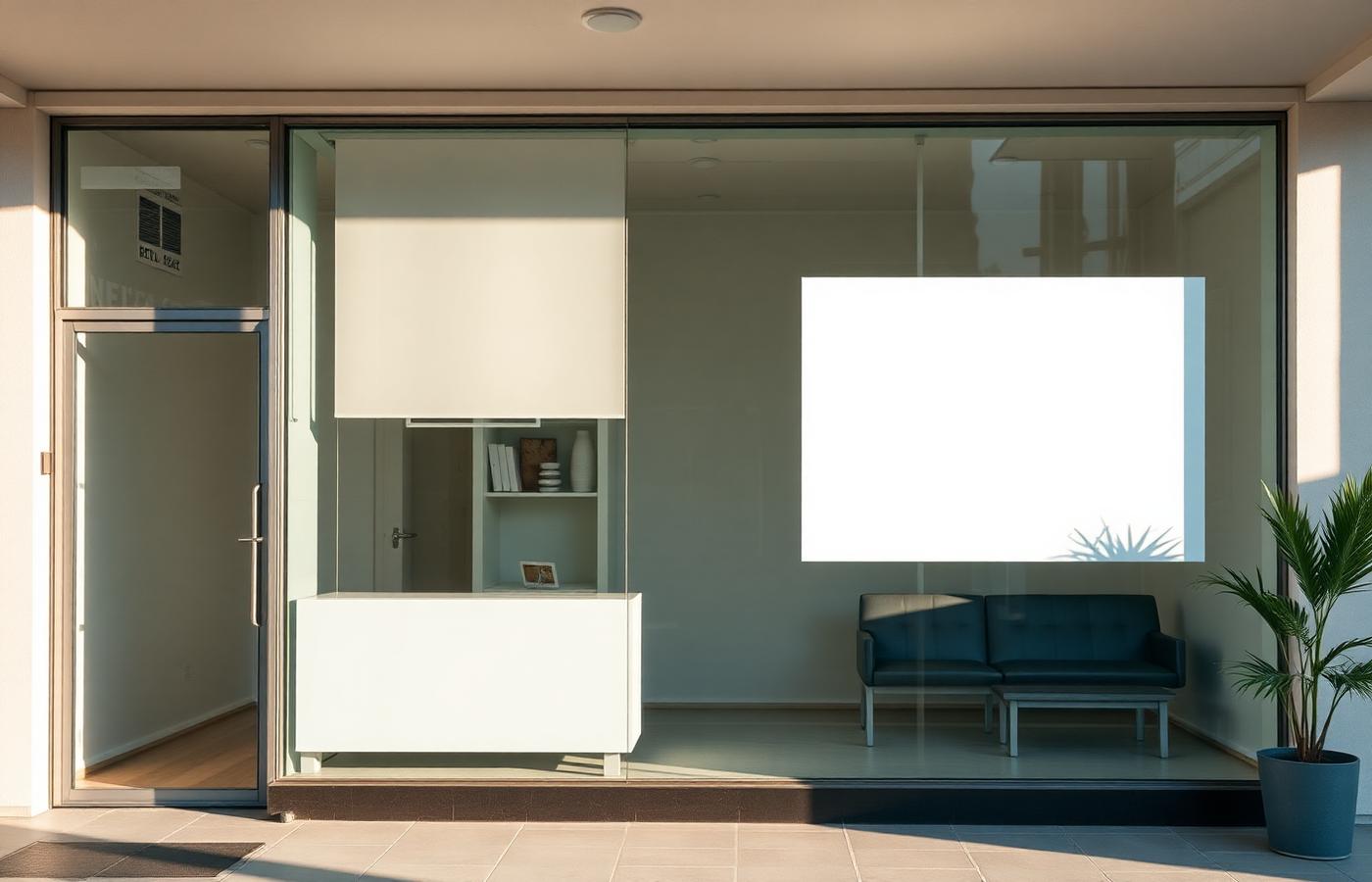 A Realty World branded real estate office storefront in Greece